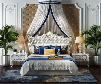 European Style Double Bed-ID:501548837