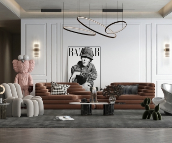 Modern A Living Room-ID:285499445