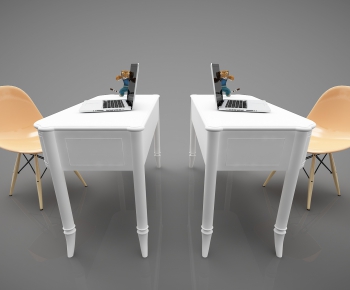 Modern Computer Desk And Chair-ID:354350641