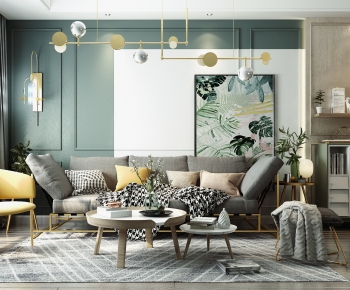 Nordic Style A Living Room-ID:723386688