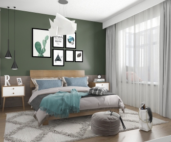 Nordic Style Bedroom-ID:890834715