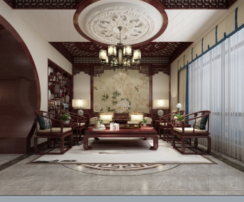 Chinese Style A Living Room-ID:345508684