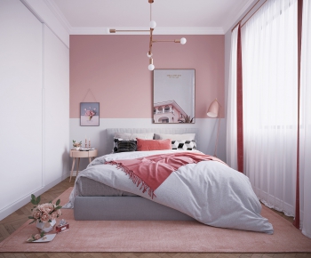 Nordic Style Girl's Room Daughter's Room-ID:206439884