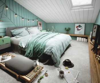 Nordic Style Bedroom-ID:301257387