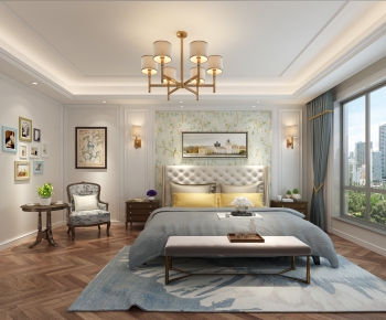 Simple European Style Bedroom-ID:807737718