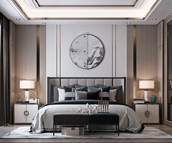 New Chinese Style Bedroom-ID:581663459