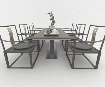 New Chinese Style Tea Tables And Chairs-ID:659192184