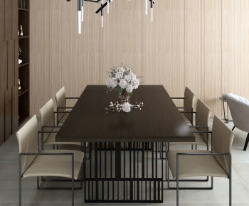 Modern Dining Table And Chairs-ID:807799196