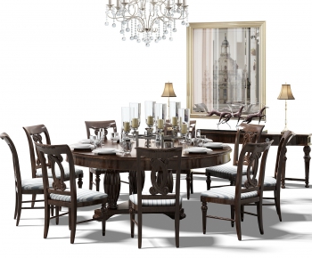 Simple European Style Dining Table And Chairs-ID:540263689