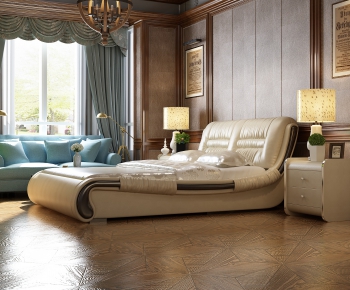New Classical Style Double Bed-ID:424308555