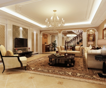 European Style A Living Room-ID:504875318