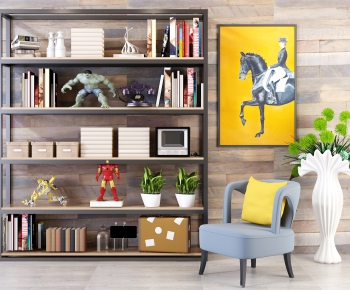 Industrial Style Bookcase-ID:603397535