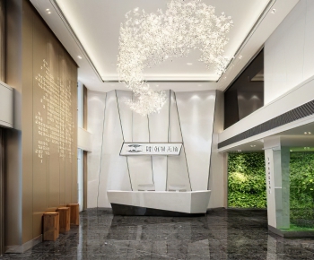 Modern Office Reception Desk-ID:455366199