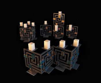 Chinese Style Candles/Candlesticks-ID:462162317
