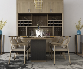 New Chinese Style Dining Table And Chairs-ID:802495718