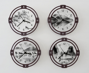 New Chinese Style Wall Clock-ID:677358624