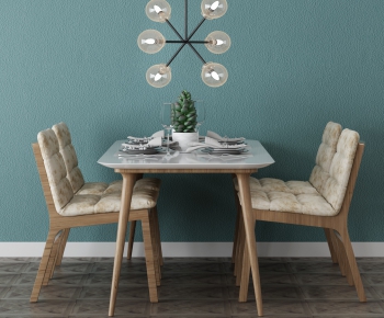Nordic Style Dining Table And Chairs-ID:398955216