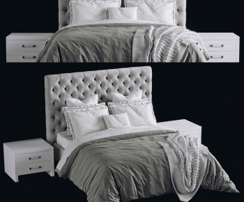 Modern Double Bed-ID:893269863