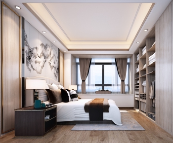 New Chinese Style Bedroom-ID:260245198