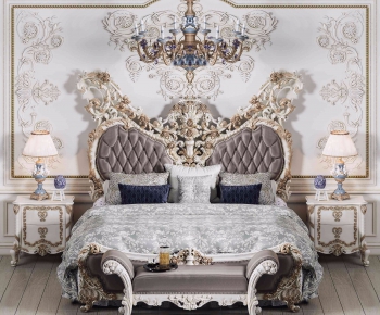 French Style Double Bed-ID:121242941