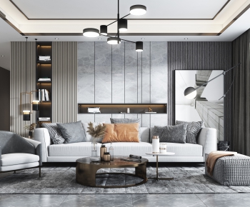 Modern A Living Room-ID:185095734