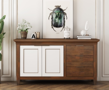 American Style Side Cabinet/Entrance Cabinet-ID:945369165