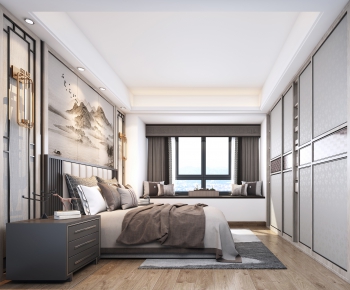 New Chinese Style Bedroom-ID:526232548