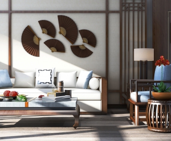 New Chinese Style Sofa Combination-ID:291684644