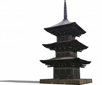 Japanese Style Ancient Architectural Buildings-ID:212209611