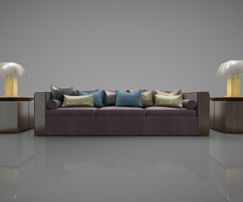 New Chinese Style Three-seat Sofa-ID:985252266