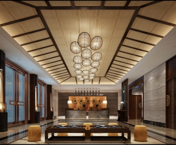 New Chinese Style Lobby Hall-ID:830318912