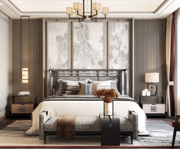 New Chinese Style Bedroom-ID:820545897