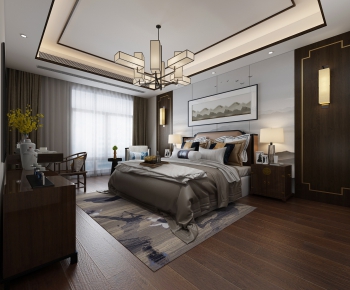 New Chinese Style Bedroom-ID:320959289
