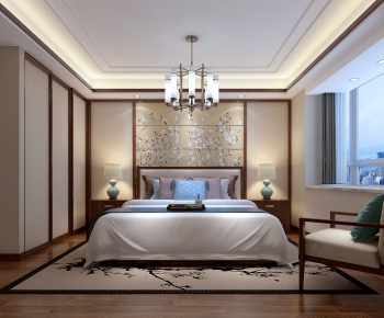 New Chinese Style Bedroom-ID:303322547