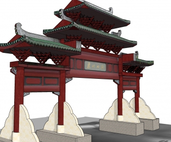 Japanese Style Ancient Architectural Buildings-ID:153649681