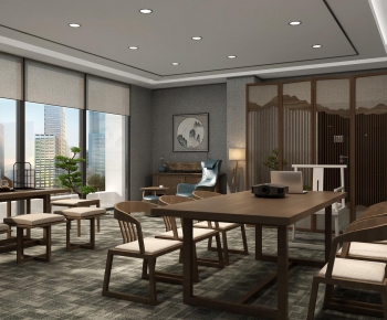 New Chinese Style Meeting Room-ID:490421582