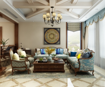 American Style A Living Room-ID:919593166