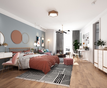 Nordic Style Bedroom-ID:957822826