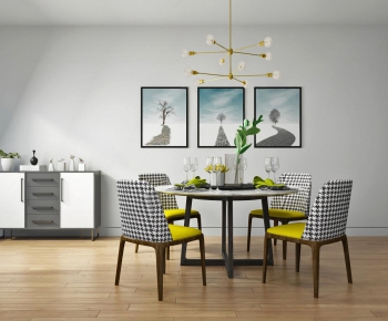 Modern Dining Table And Chairs-ID:590448159