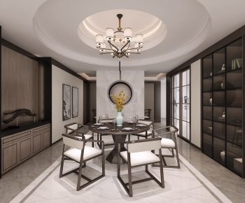 New Chinese Style Dining Room-ID:755496121