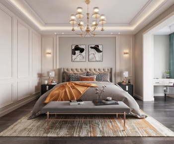 Simple European Style Bedroom-ID:162385887