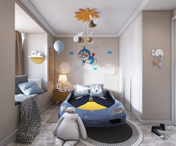 Modern Boy's Room And Son's Room-ID:473082758