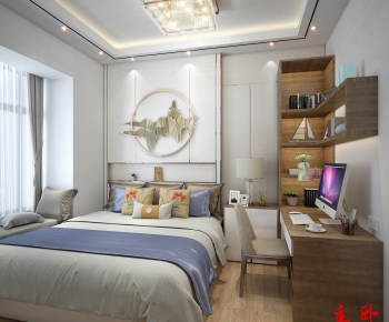 New Chinese Style Bedroom-ID:299233447