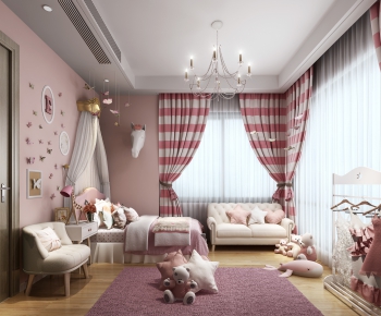 American Style Simple European Style Girl's Room Daughter's Room-ID:987359783