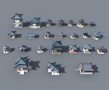 New Chinese Style Ancient Architectural Buildings-ID:797301431