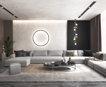 Modern A Living Room-ID:441078264