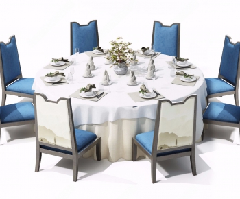 New Chinese Style Dining Table And Chairs-ID:947387589