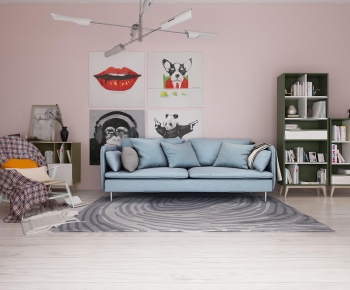 Nordic Style A Sofa For Two-ID:863019237