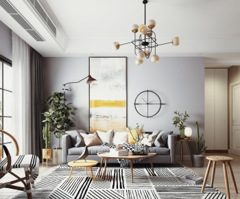 Nordic Style A Living Room-ID:329424811