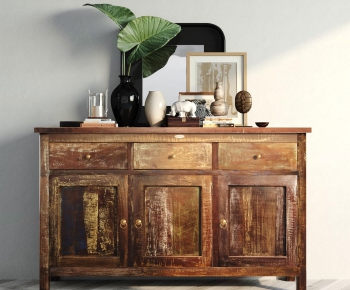 Industrial Style Side Cabinet/Entrance Cabinet-ID:798326129
